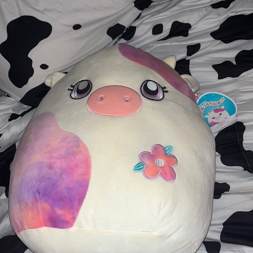🐮 HTF Squishmallow Kalina the Easter Cow! 16” BNWT
